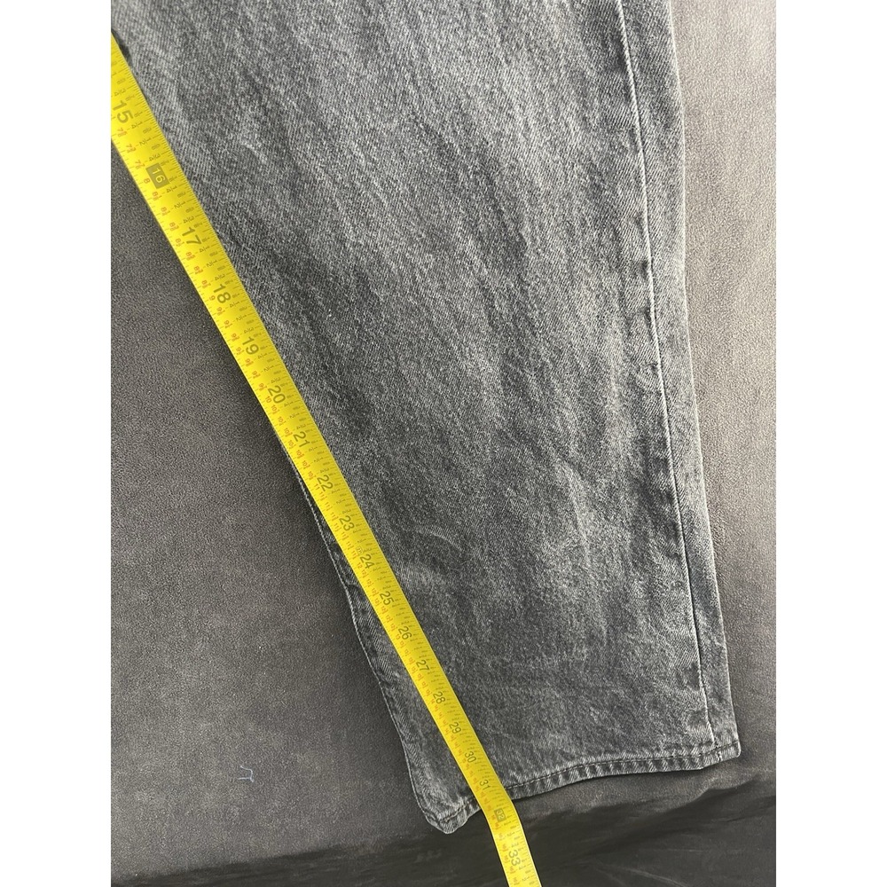 Levi's 501 Men's 34x34 Black‎ Gray Jeans Straight Leg Vintage Classic - Picture 13 of 14